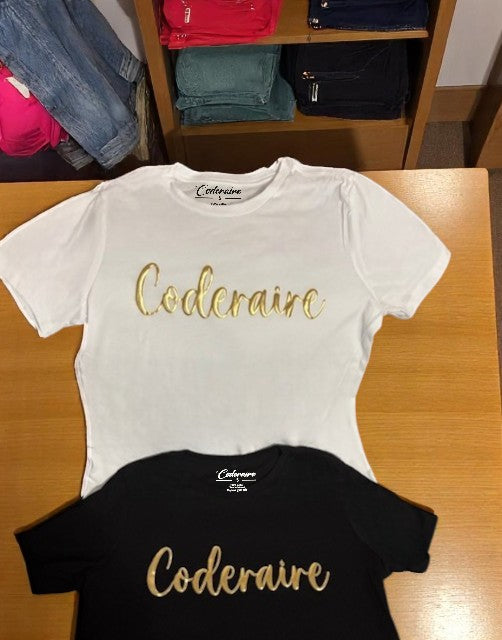 Coderaire™ Signature Building Your Wealth Gold Puffer T-Shirts (New Styles)