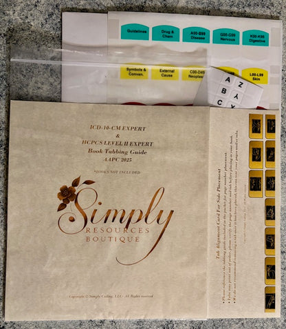 2025 Step-By-Step Tabbing Guide: AAPC ICD-10-CM and HCPCS Books
