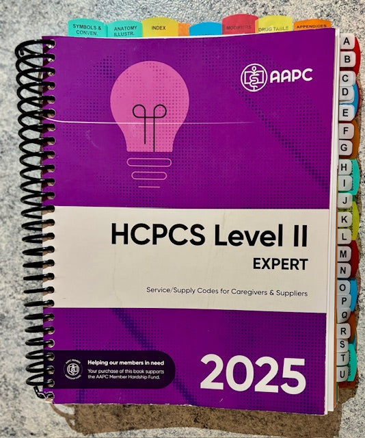 2025 Step-By-Step Tabbing Guide: AAPC ICD-10-CM and HCPCS Books