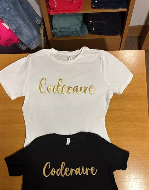 Coderaire™ Signature Building Your Wealth Gold Puffer T-Shirts (New Styles)